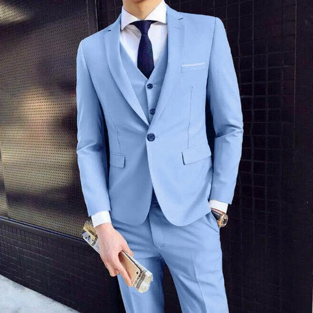 Komplett dressett for menn, et allsidig slim fit valg for formelle og semi-formelle anledninger.