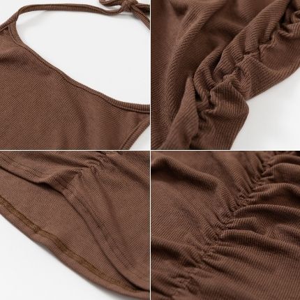 Glamorøs svart bodycon festkjole med spaghettistropper. Sexy og stilren minikjole for kvinner til kveldsantrekk.
