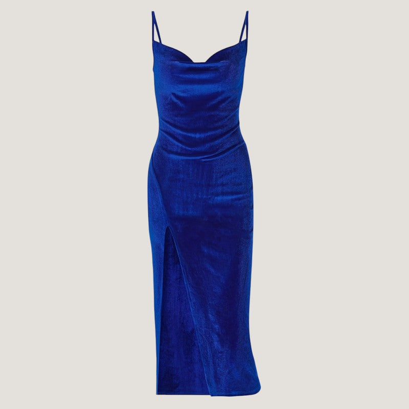 Mote bodycon festkjole med spesiell fente og elegant snitt for kvinner.