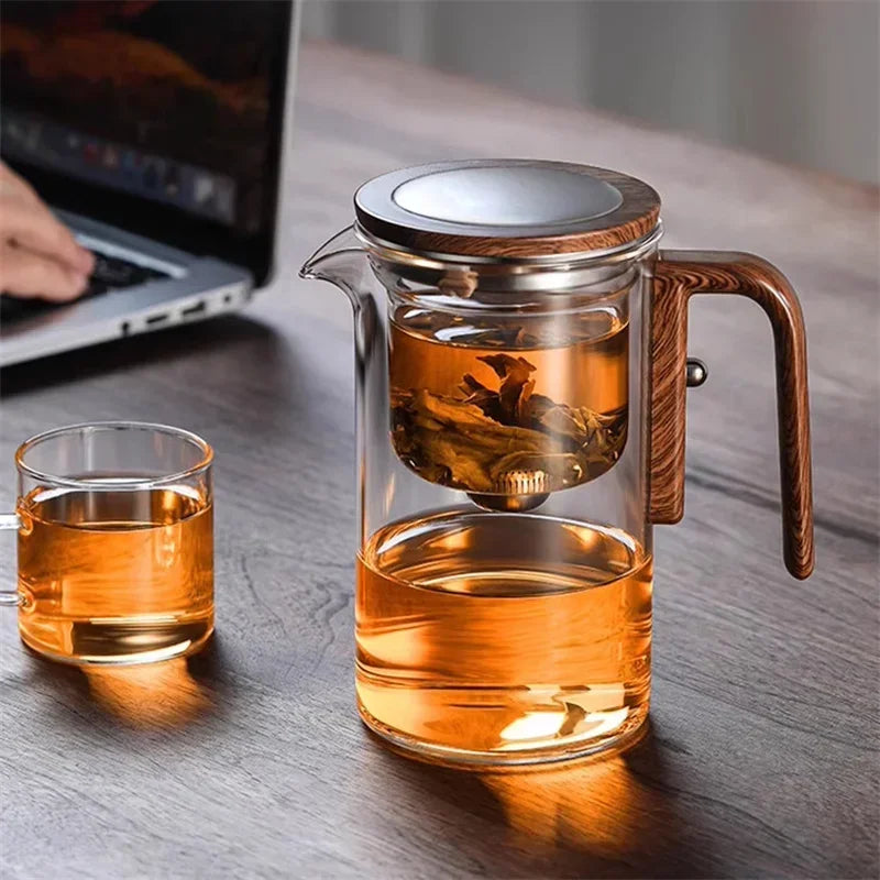 Stilig tekanne med infuser for løs te; flott gaveidé og essensielt kjøkkenutstyr for tebrygging.