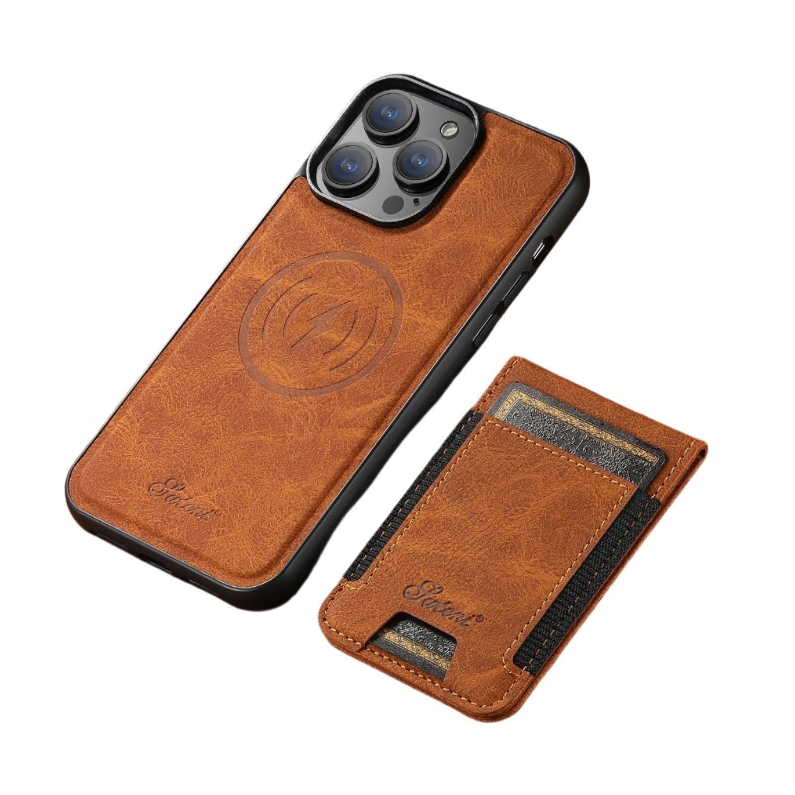 Elegant telefonveske med kortholder og magnetisk støtte for smarttelefonen din. Beskyttelse og stil.