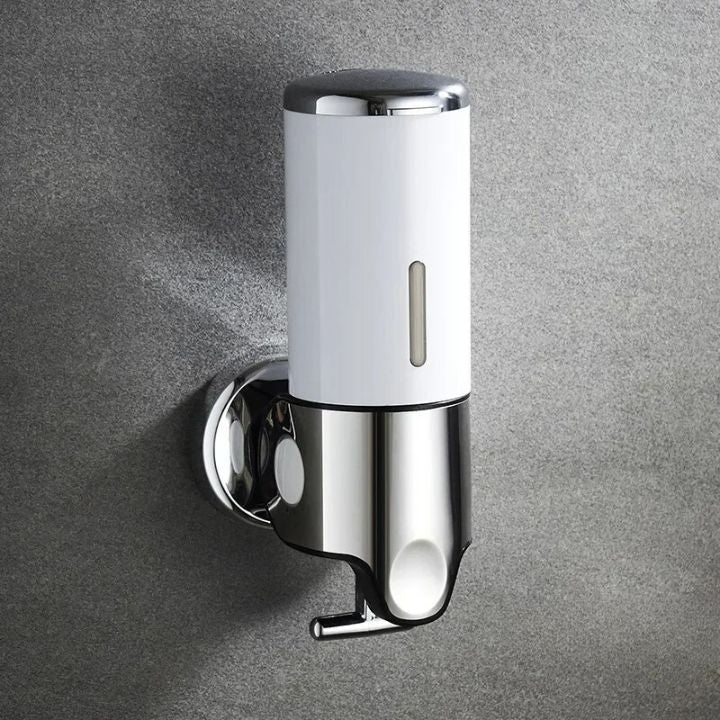 Påfyllbar veggmontert såpedispenser. Miljøvennlig, elegant for såpe, sjampo på badet.