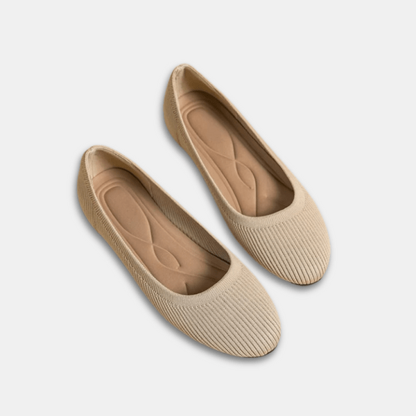 Elegante sorte ballerinasko for dame, komfortable flats perfekte som hverdagssko eller vårsko.