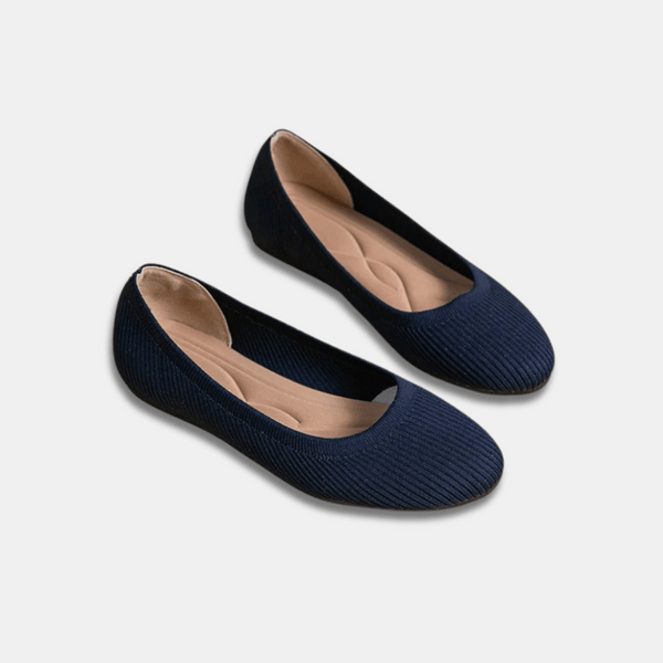 Allsidige svarte ballerinasko for dame, komfortable flats som passer til både casual og finere bruk.
