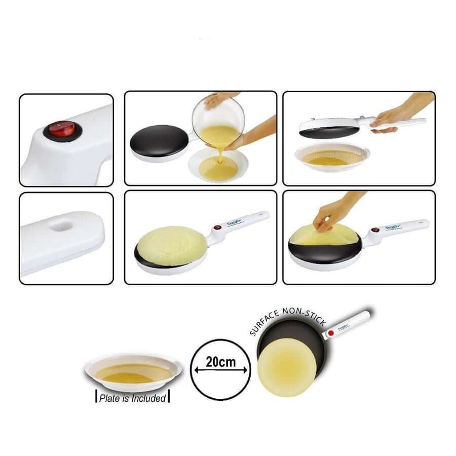 Moderne Crêpe-maker med slank design, perfekt for ethvert kjøkken