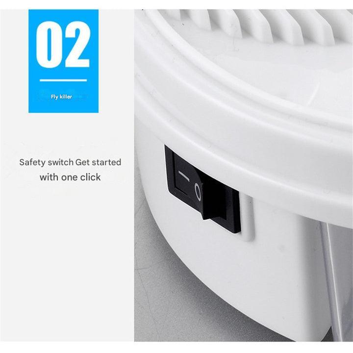 Kompakt elektrisk skadedyrkontroll med roterende system. Effektiv fluefanger og insektsfanger for et insektfritt hjem.