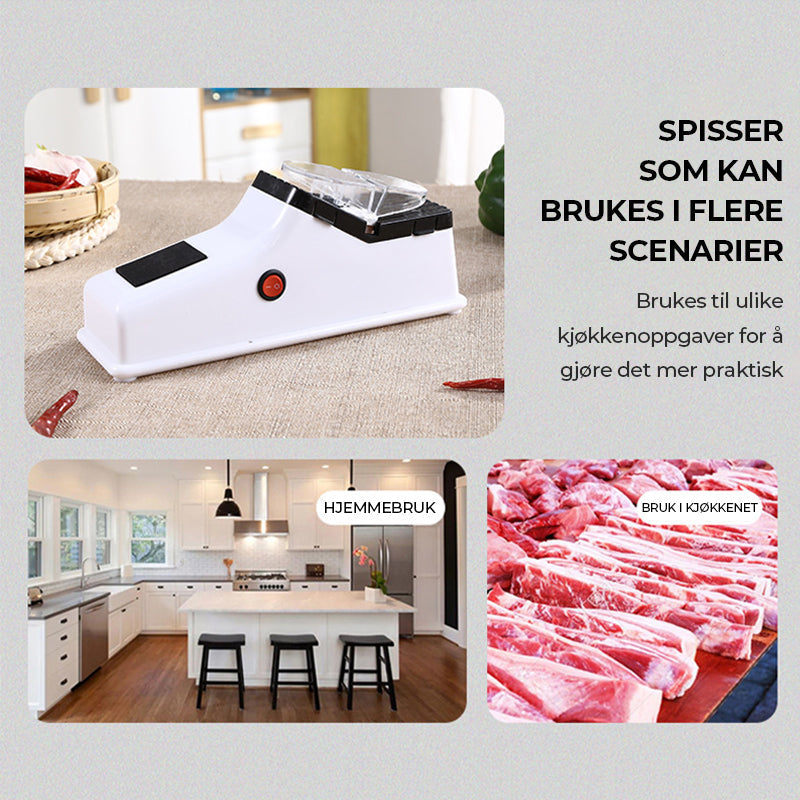 USB-ladbar elektrisk knivsliper. Få knivene dine sylskarpe på et øyeblikk, perfekt til hverdagsbruk.