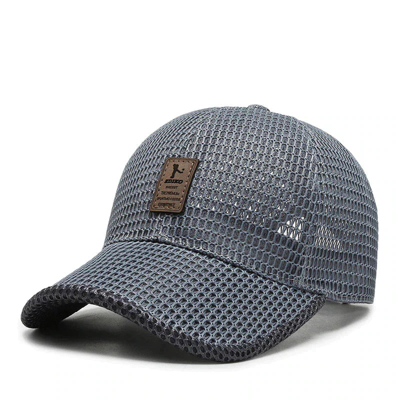 Moderne fritidslue i denimblå, en unisex caps med klassisk design, gir optimal solbeskyttelse og stil.