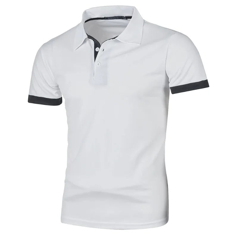 Stilig menns poloskjorte egnet som arbeidsantrekk eller for en smart-casual look. Komfortabel passform.