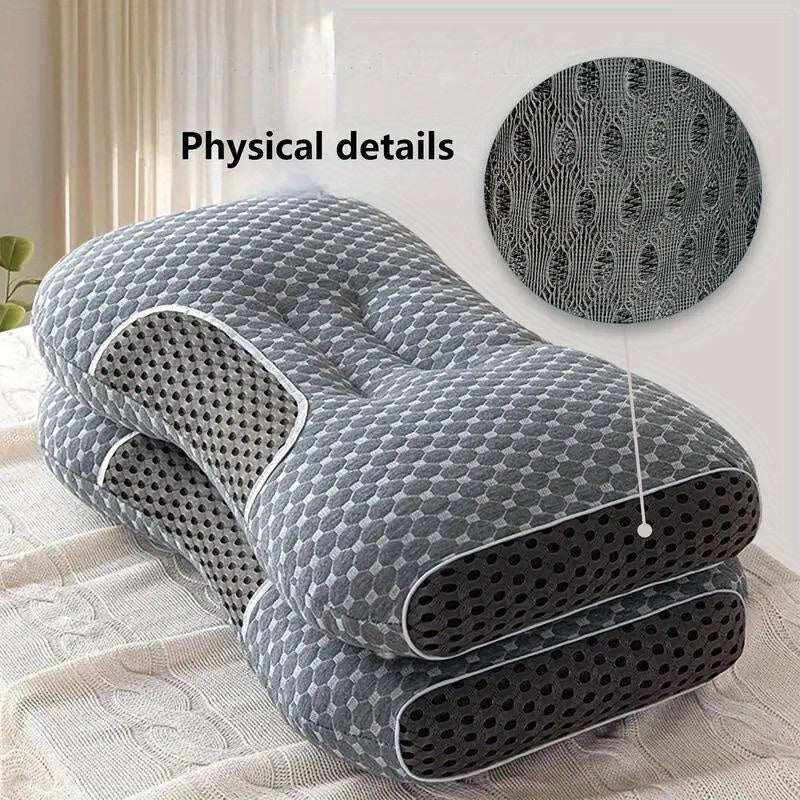 Vaskbar ergonomisk nakkepute med formende design for maksimal avlastning og søvnkomfort.