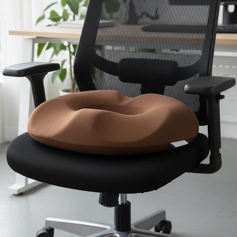 Ergonomisk setepute gir avlastning for halebein og ryggsmerter. Perfekt stolpute for kontor, bil og hjemme.