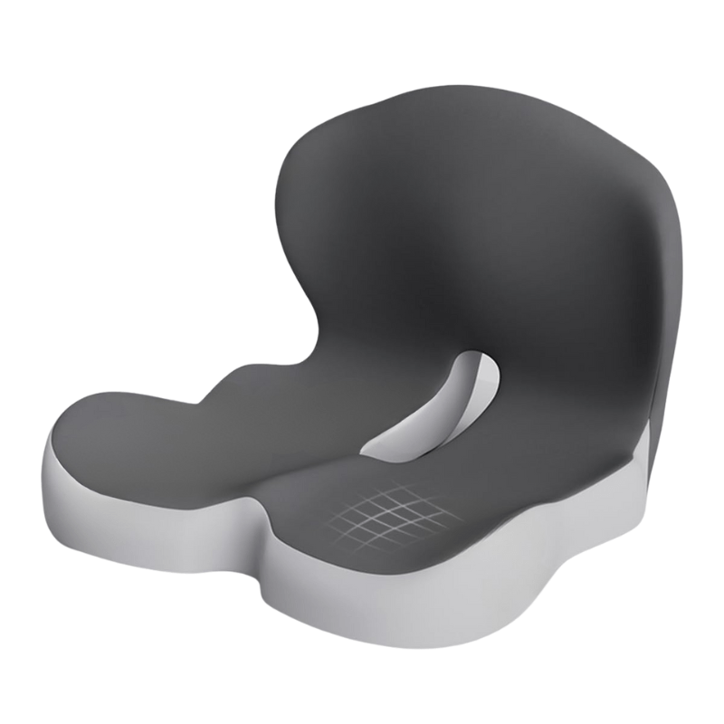 Ergonomisk sittepute med memory foam for optimal komfort og støtte i kontorstol.