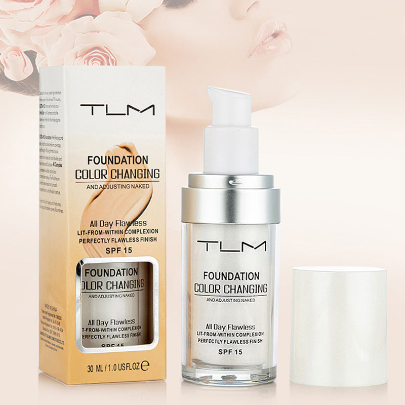 Fargeskiftende foundation for moden hud, gir naturlig perfekt look med SPF15. Sminke og hudpleie.
