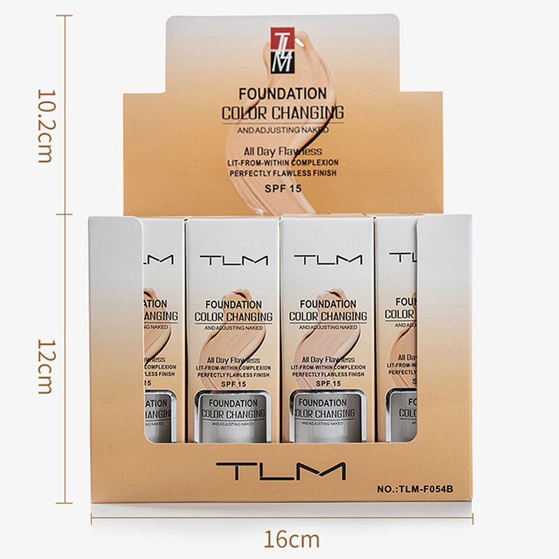 Ansiktsmakeup: Fargeskiftende foundation for moden hud med oljekontroll, fuktighet og en perfekt, naturlig look.