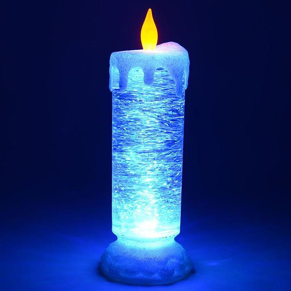 Rolig fargeskiftende LED nattlys med glitrende effekt. Moderne dekorasjon for barnerom eller stue.