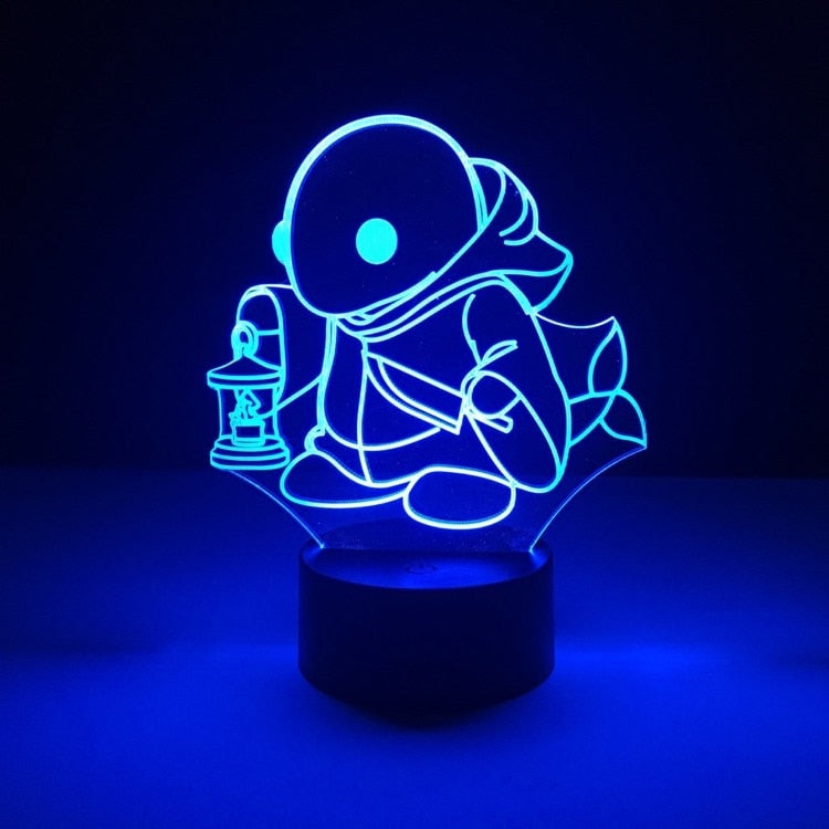 Stemningsfull Final Fantasy nattlys, en kul 3D-lampe for gaming entusiaster. Interiørdekorasjon og belysning.