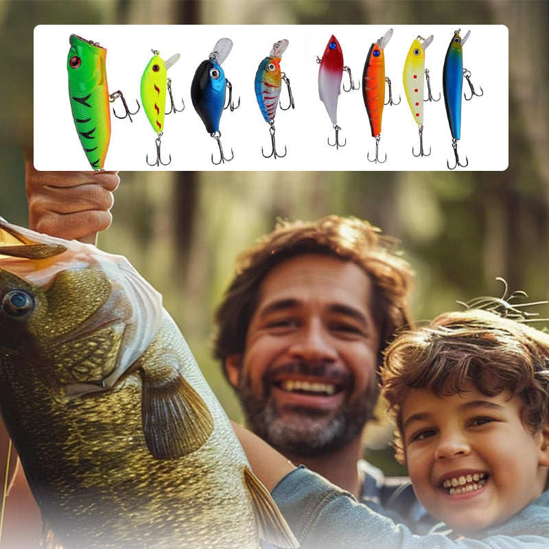 Nedtelling til jul med en adventskalender full av nytt fiskeutstyr for hobbyfiske.