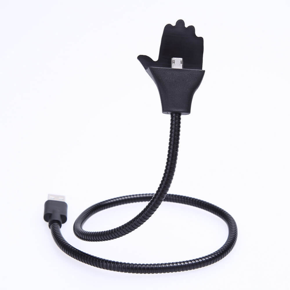Allsidig fleksibelt ladekabelstativ for smarttelefon, ideelt for bord og kontor.