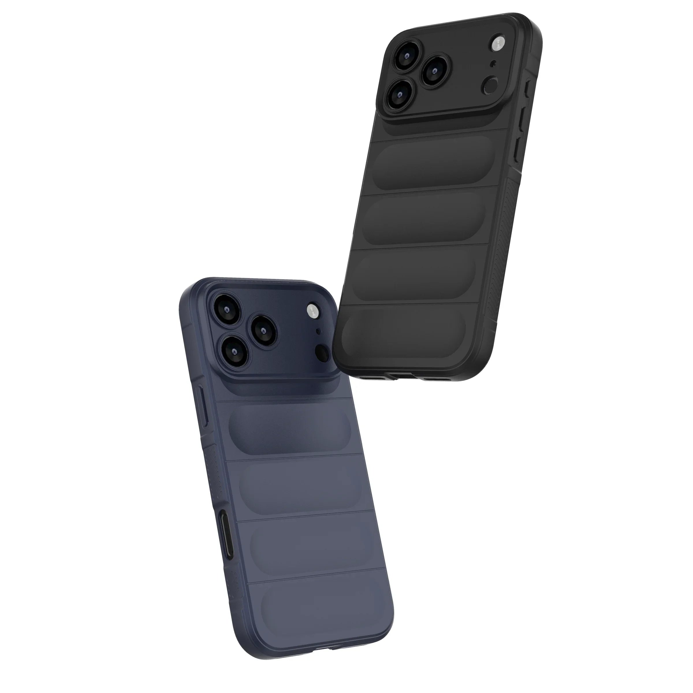 Flerfarget unisex mobildeksel som beskytter iPhone 17 mot fall og riper.