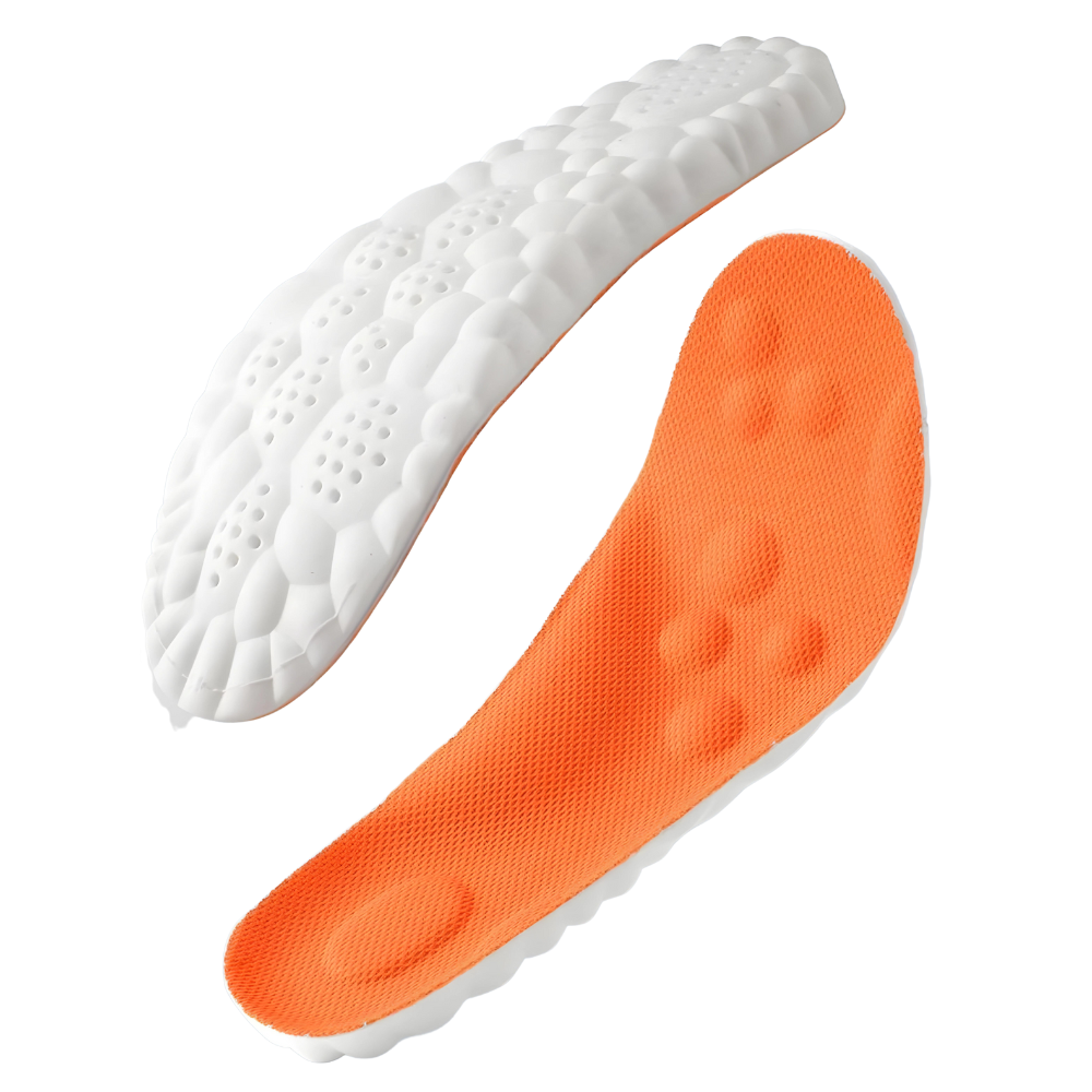 FlexiStride innleggssåler for smertelindring og tretthetsreduksjon, ergonomisk design for bedre fothelse.