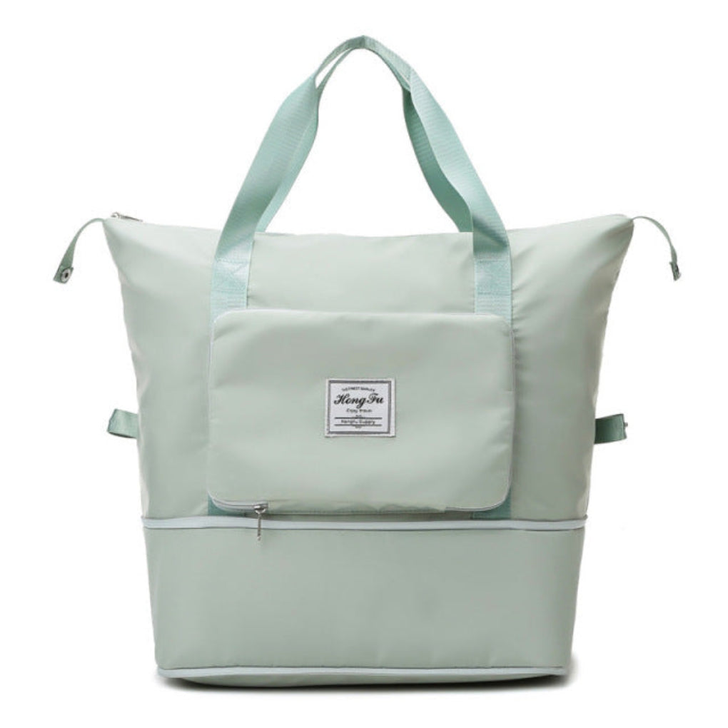 Allsidig unisex reiseveske, foldbar og lett. Romslig dufflebag/håndbagasje i nylon, perfekt for korte turer.