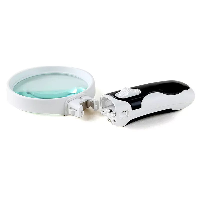 Synshjelp: Forstørrelsesglass med LED-lys for å forbedre syn og lesbarhet for svaksynte og eldre.