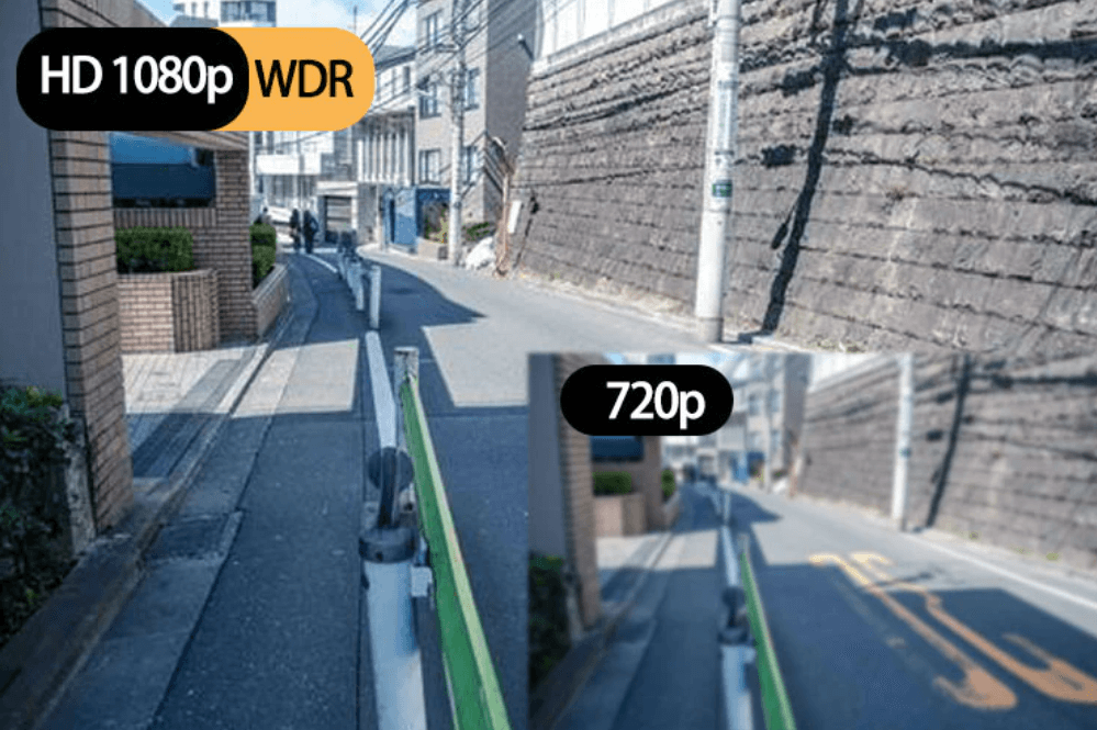 Full HD bilkamera opptak med tids- og datostempel. Viktig for dokumentasjon og trafikksikkerhet.