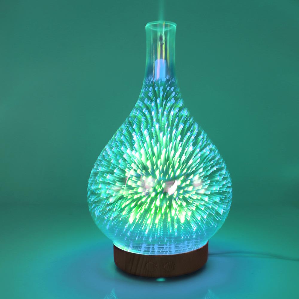 Fyrverkeri lampe som skaper magisk stemning. Funksjonell som luftfukter og aroma diffuser for hjemmet.