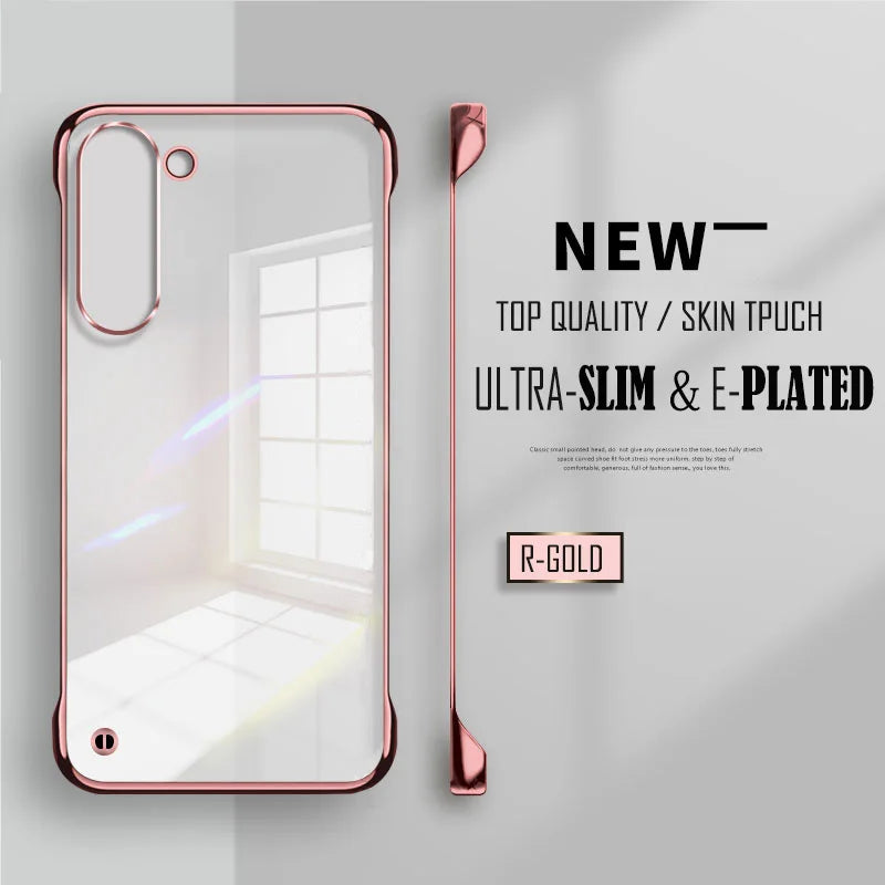 Gjennomsiktig mobiltelefondeksel i slank design for optimal beskyttelse mot riper og støt. Moderne.