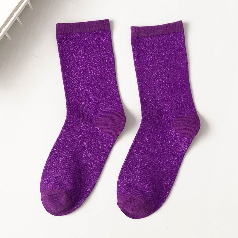 Stilige glittersokker for menn og kvinner, perfekt for å løfte antrekket.