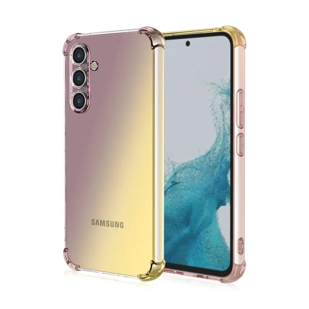 Iøynefallende gradient Samsung S25 deksel. Legger til en touch av stil og farge med full beskyttelse.