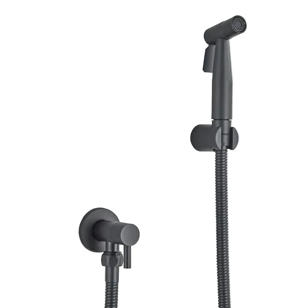 Hånddusj bidet i krom med justerbart vanntrykk for optimal hygiene på baderommet.