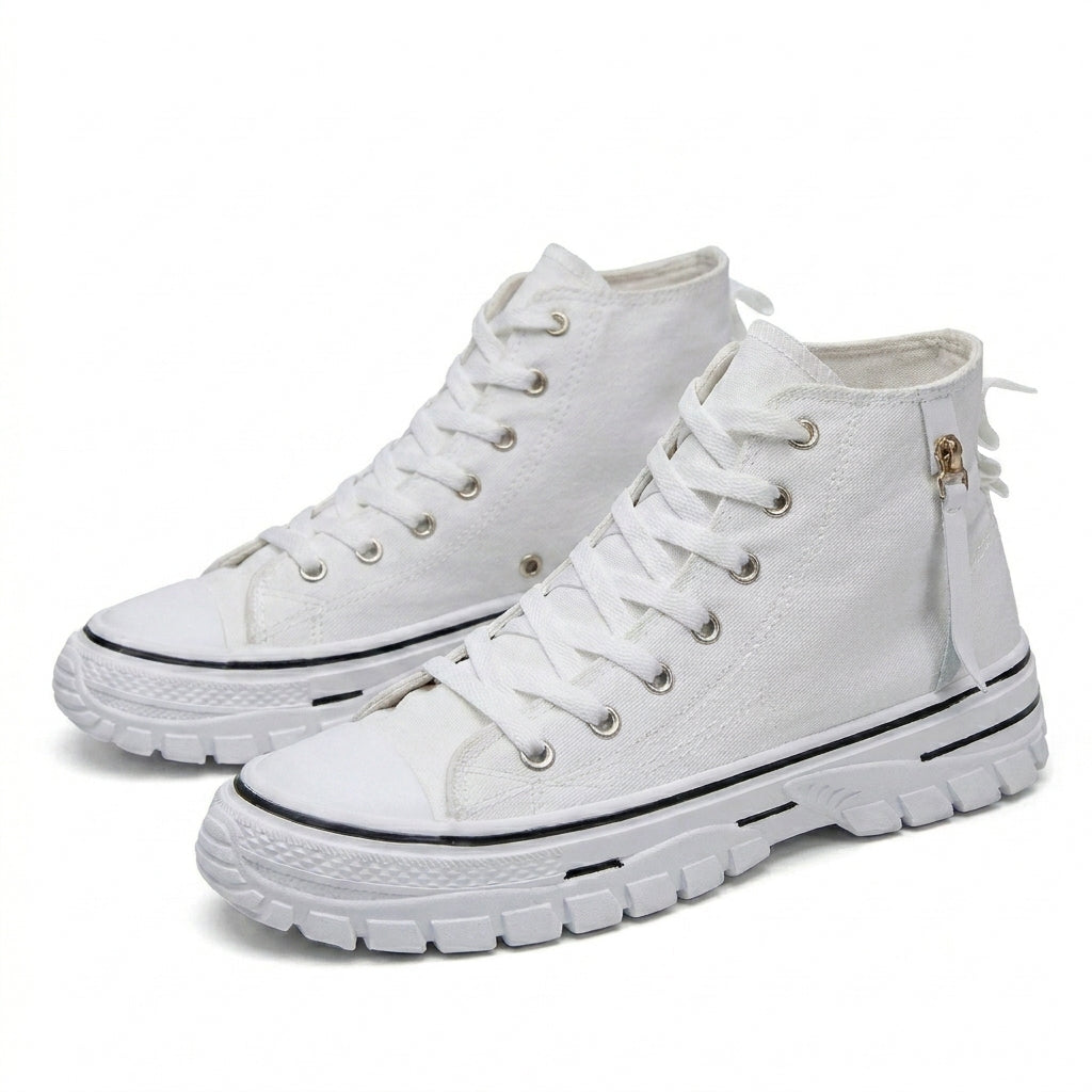 Høye herresneakers, urban stil. Komfortable fritidssko for menn, perfekt for gate stil og dagligdags bruk.