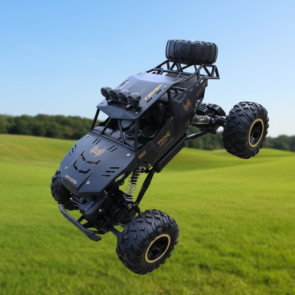 Ultimate fjernstyrte 4x4 monstertruck for fart og offroad-utfordringer. Moro for hele familien.