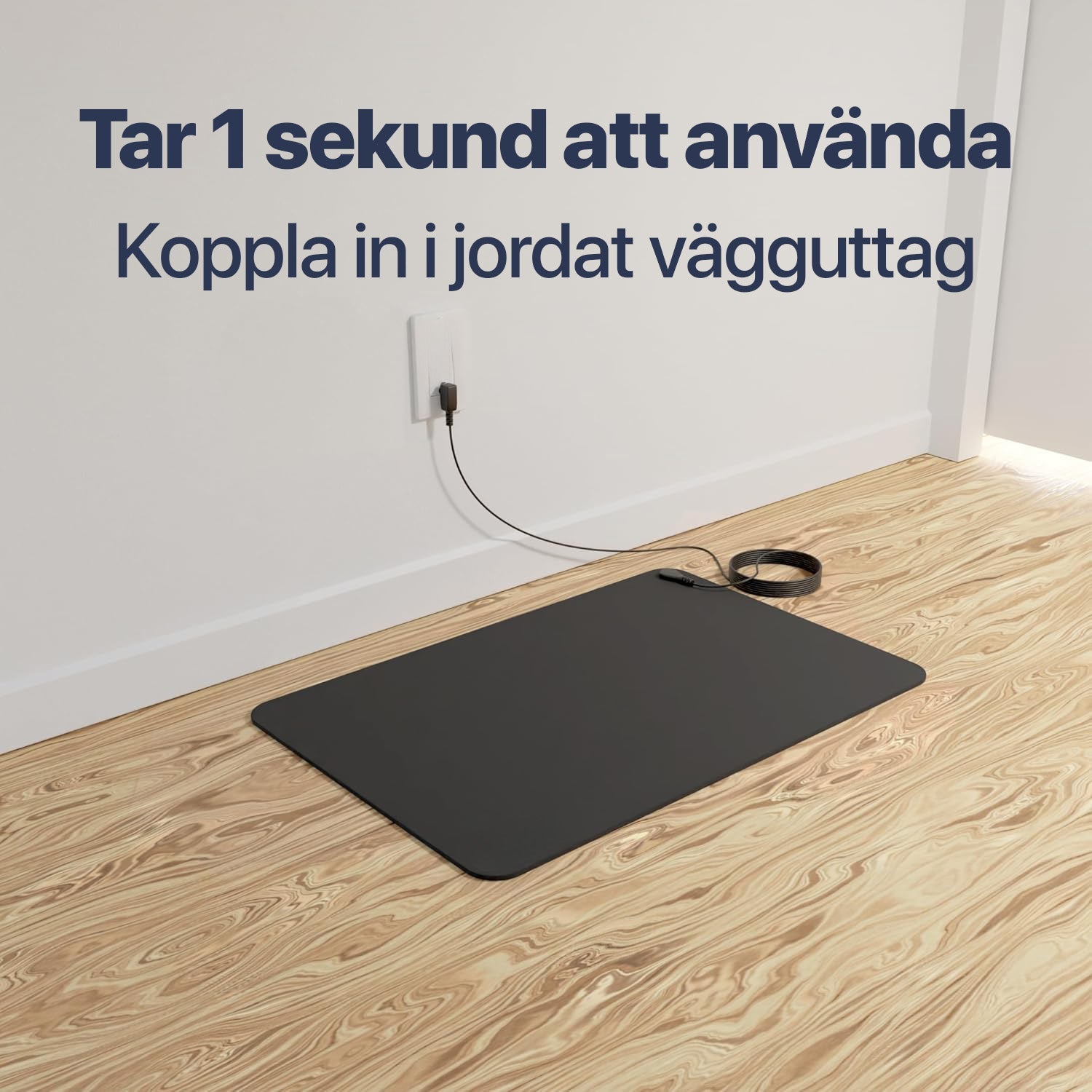 Enkel jordingsmatte som bidrar til dypere avslapning og ro. Opplev forbedret søvnkvalitet og balanse.