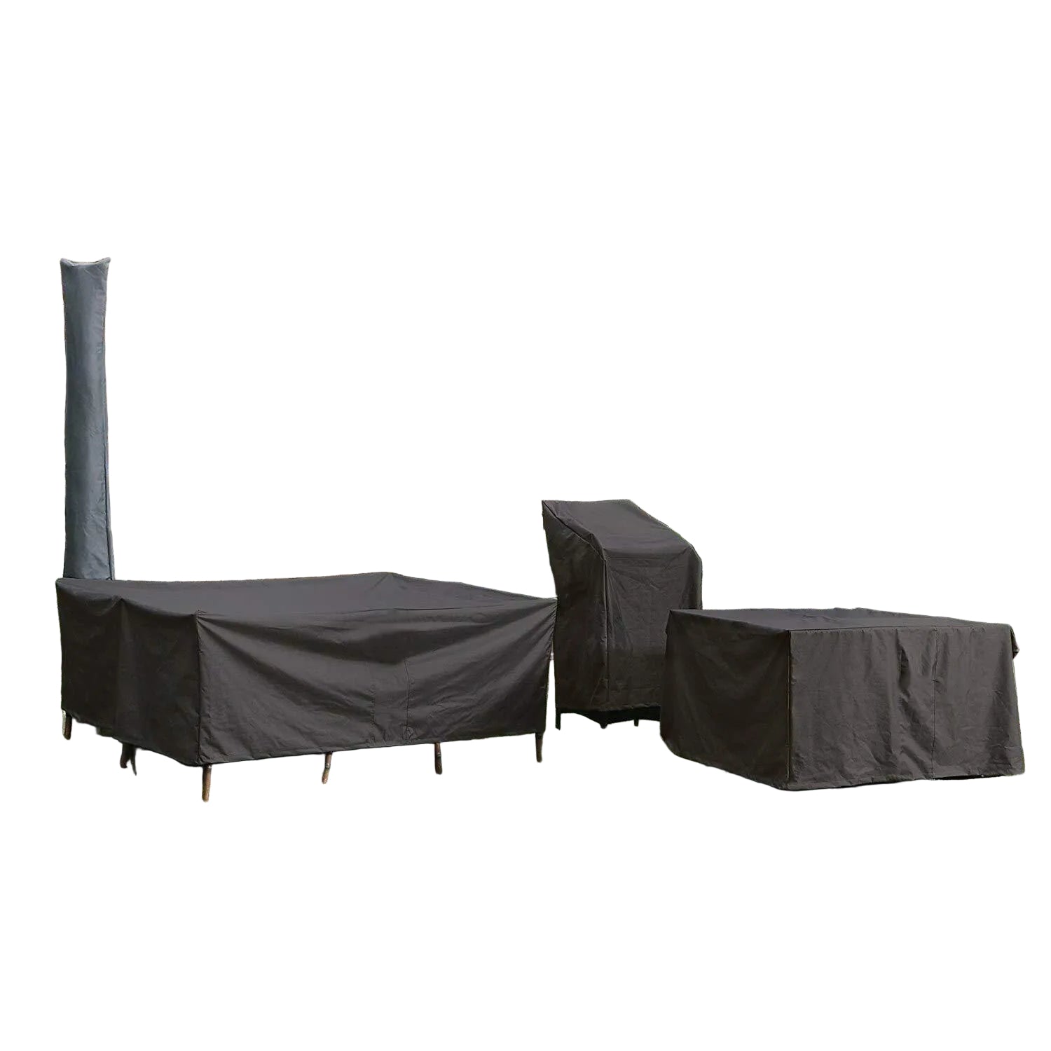 Hagemøbeltrekk i robust, vanntett materiale for helårsbeskyttelse av utemøbler på terrasse og balkong.