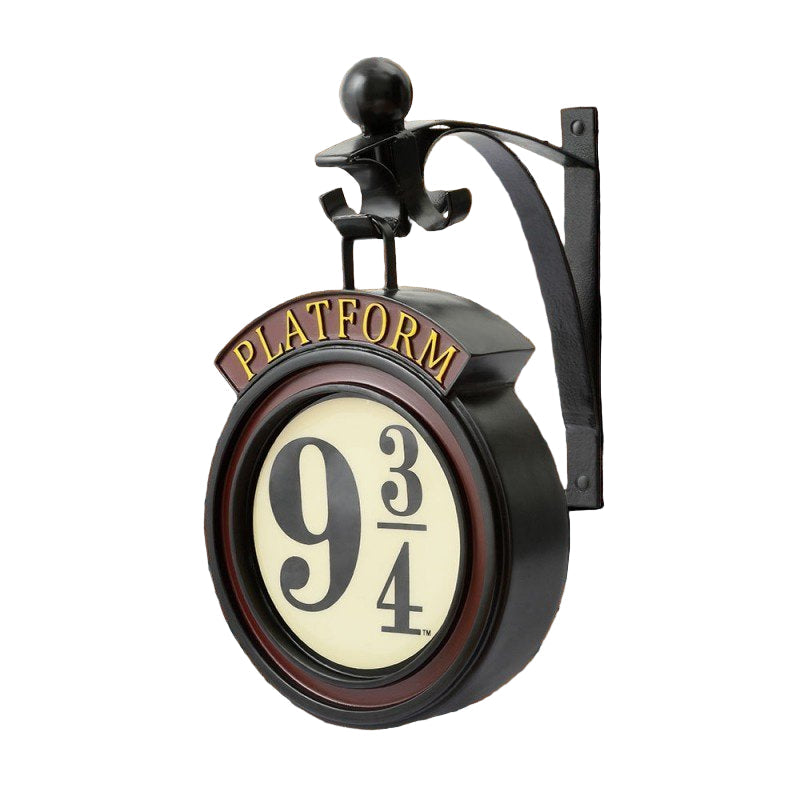 Harry Potter Plattform 9 3/4 vegglampe med mursteinsdetaljer. Magisk romdekor og hjemmedekor for fans, batteridrevet.