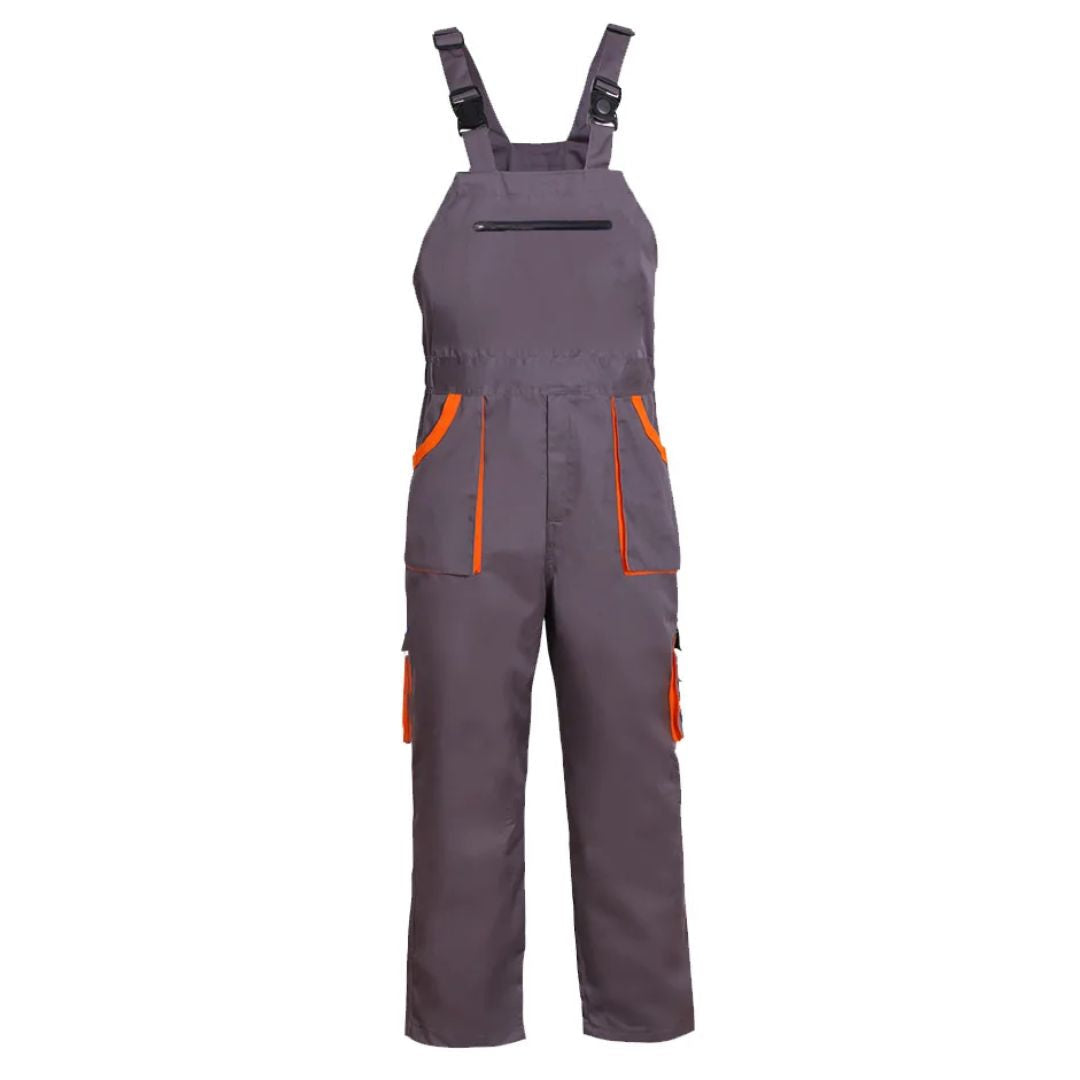 Komfortabel herre arbeidsdress i solid stoff. Perfekt for lange arbeidsdager, tilbyr optimal bevegelsesfrihet.