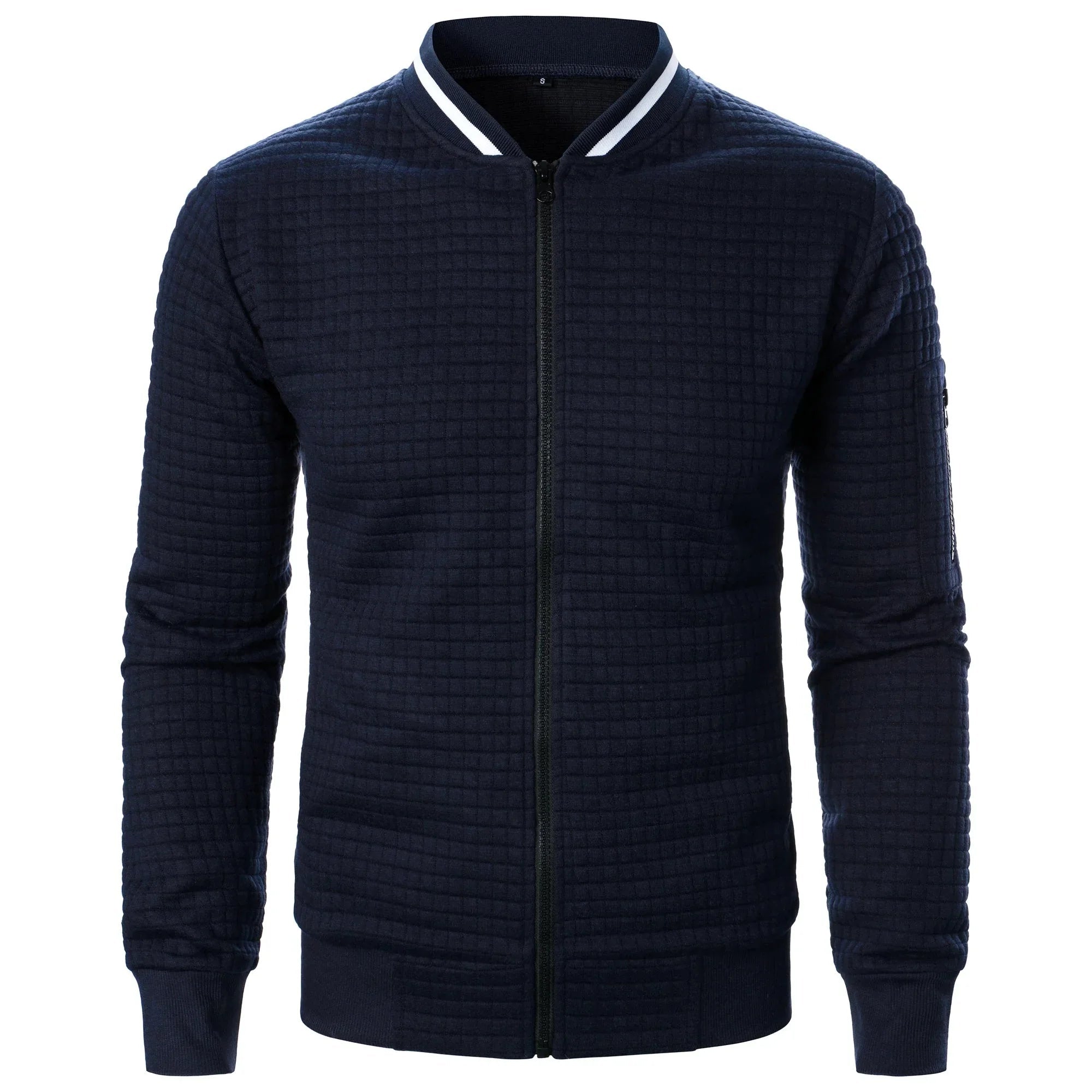 Myk cardigan herre med glidelås. Ideell som overgangsjakke eller casual jakke.