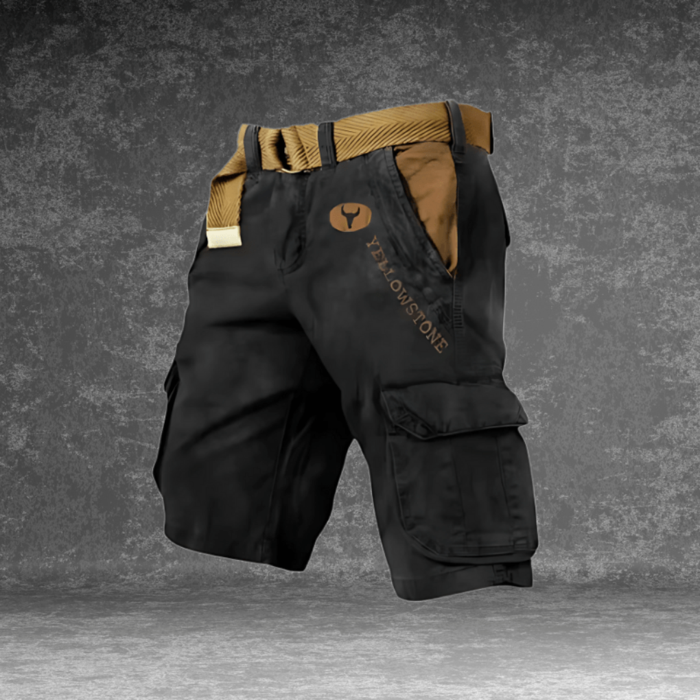 Casual herre cargo shorts for fritid og sommer. Funksjonelle lommer for utendørsaktiviteter.