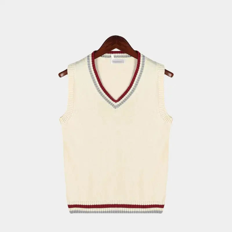 Old Money stil herretrøye, en elegant og tidløs ermeløs topp for moderne herremote og casual wear.