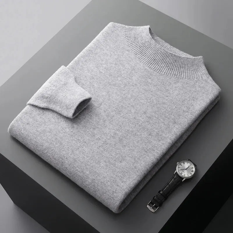 Herre genser med rund hals, et allsidig plagg for hverdagsbruk og casual stil.
