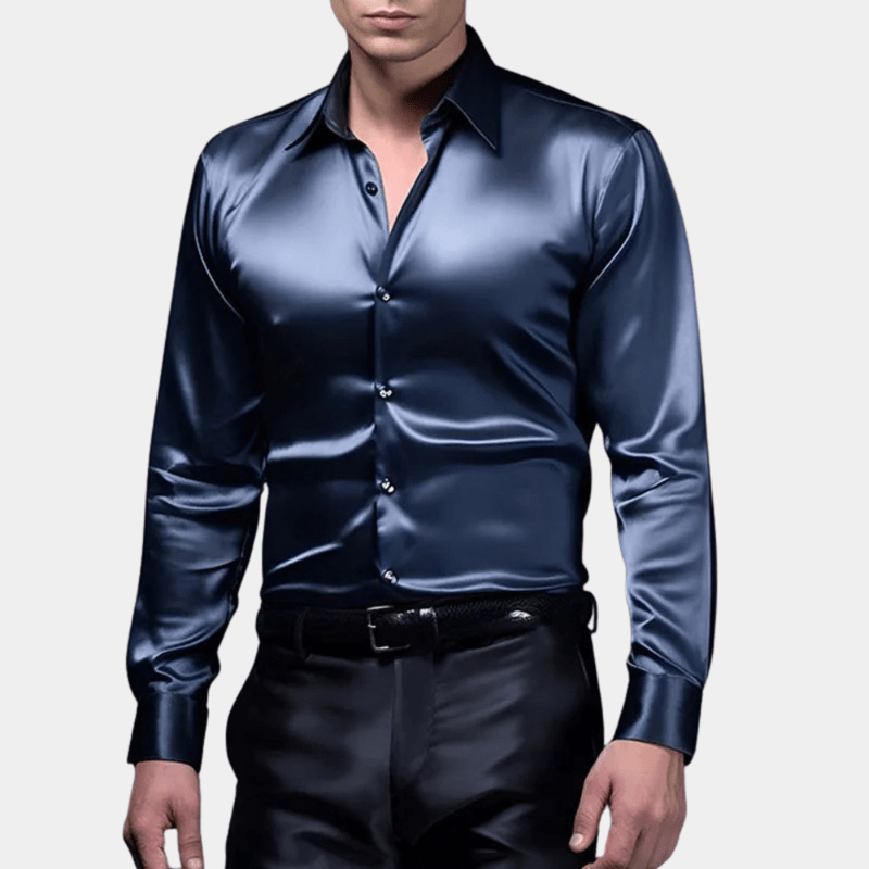 Elegant herreskjorte, moderne business stil, for høst og vinter. En allsidig langermet skjorte, perfekt for formelle og uformelle settinger.