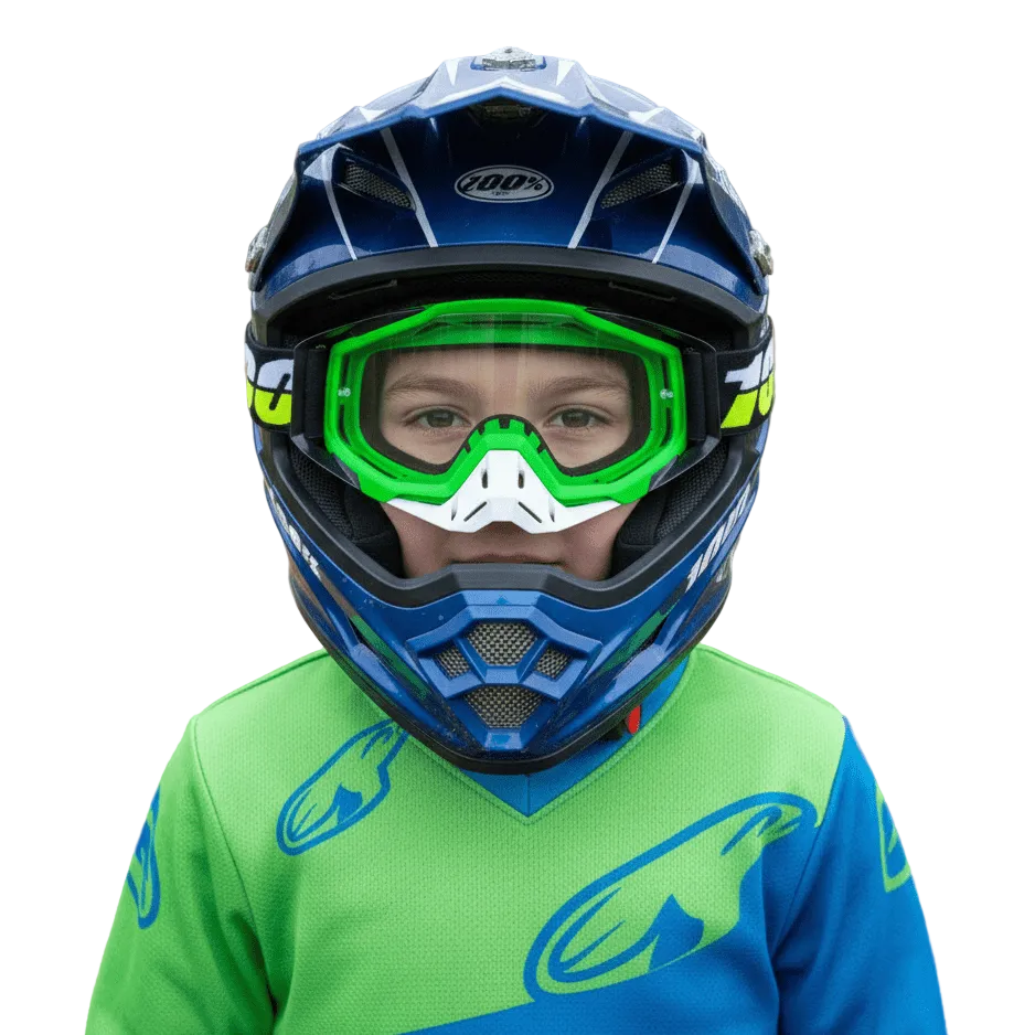 Herre motocross solbriller for offroad-sykling, UV400 beskyttelse og klar sikt.