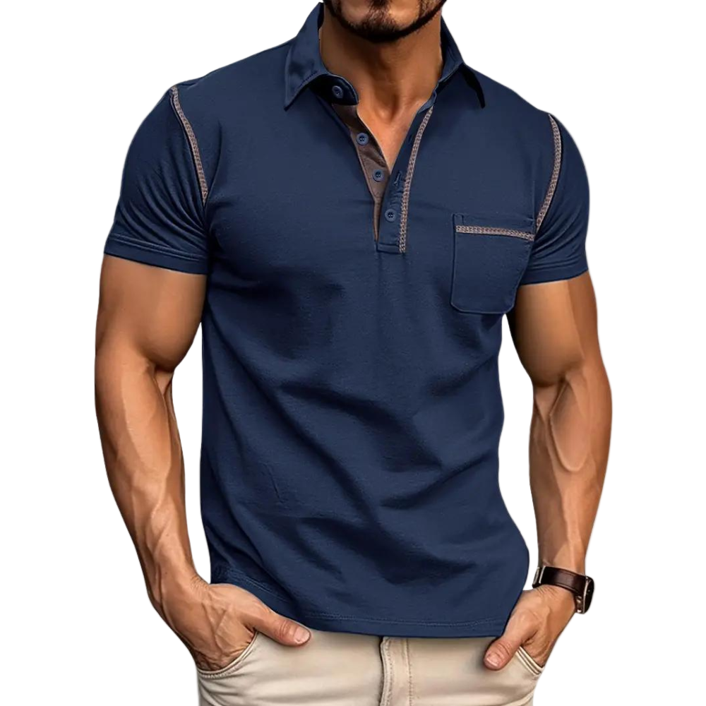 Herre poloshirt med stilfull design for menn. Perfekt for casual og smart casual stil.