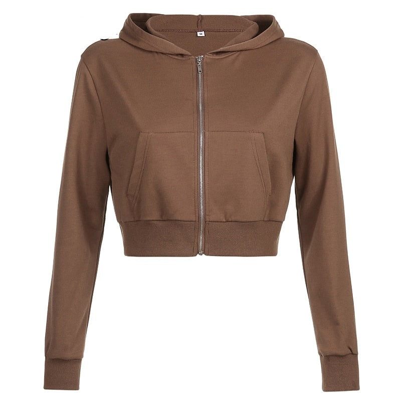 Herre slim-fit hettegenser med glidelås, perfekt for sport og hverdag.