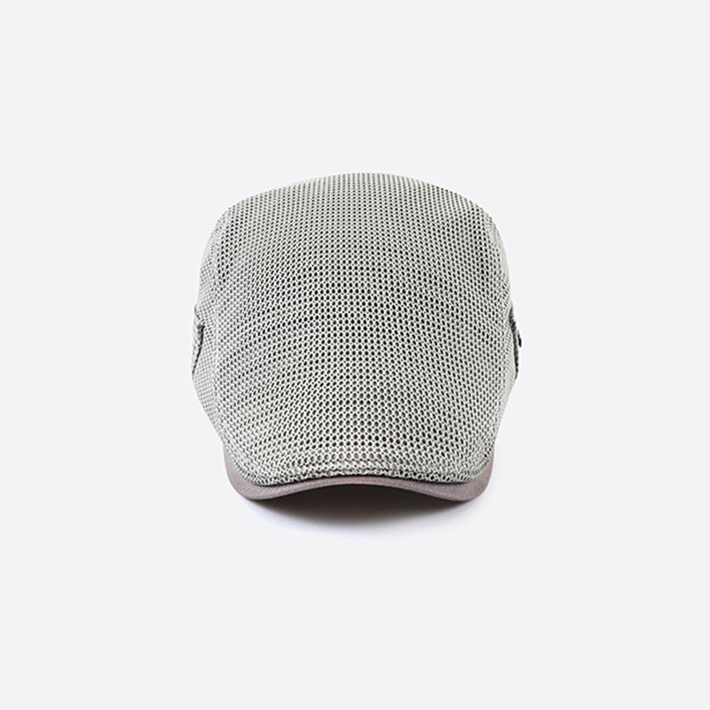 Trendy herre sommercaps, luftig Newsboy-stil for en avslappet vibe.