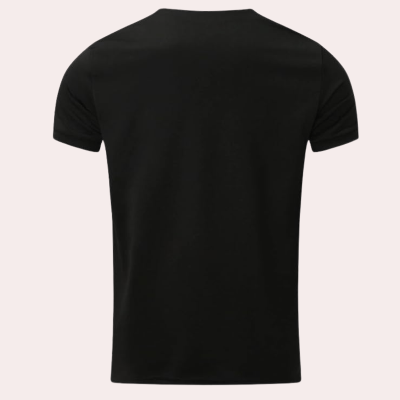 Komfortabel kaki polyester t-skjorte for menn. Allsidig design perfekt til hverdag og aktivitet.