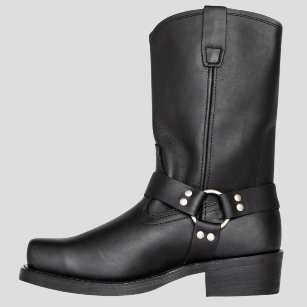 Robuste retro skinnstøvler for menn, ideelle som vintage cowboystøvler og vinterstøvler.