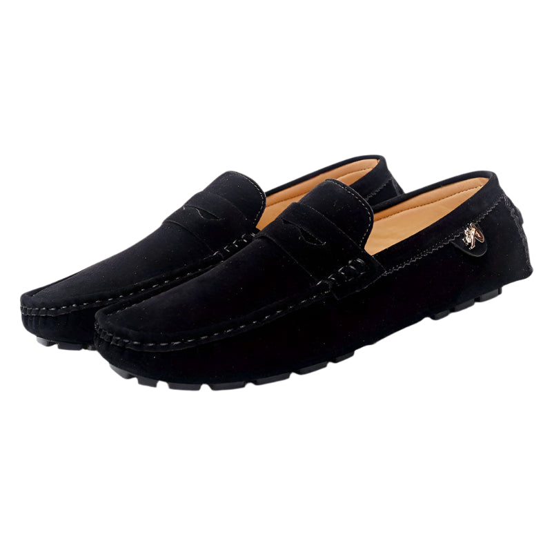 Herremoccasiner i premium skinn med detaljert søm, perfekt for en stilig og komfortabel fritidslook.